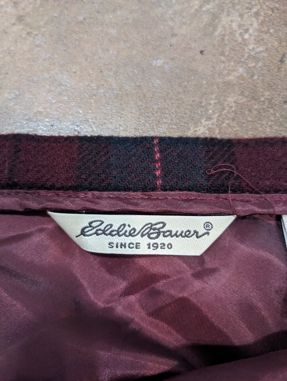 Vintage Eddie Bauer Tartan Plaid Wool Blend Maxi Skirt Chic Fall Classic Size 12 - Picture 11 of 15